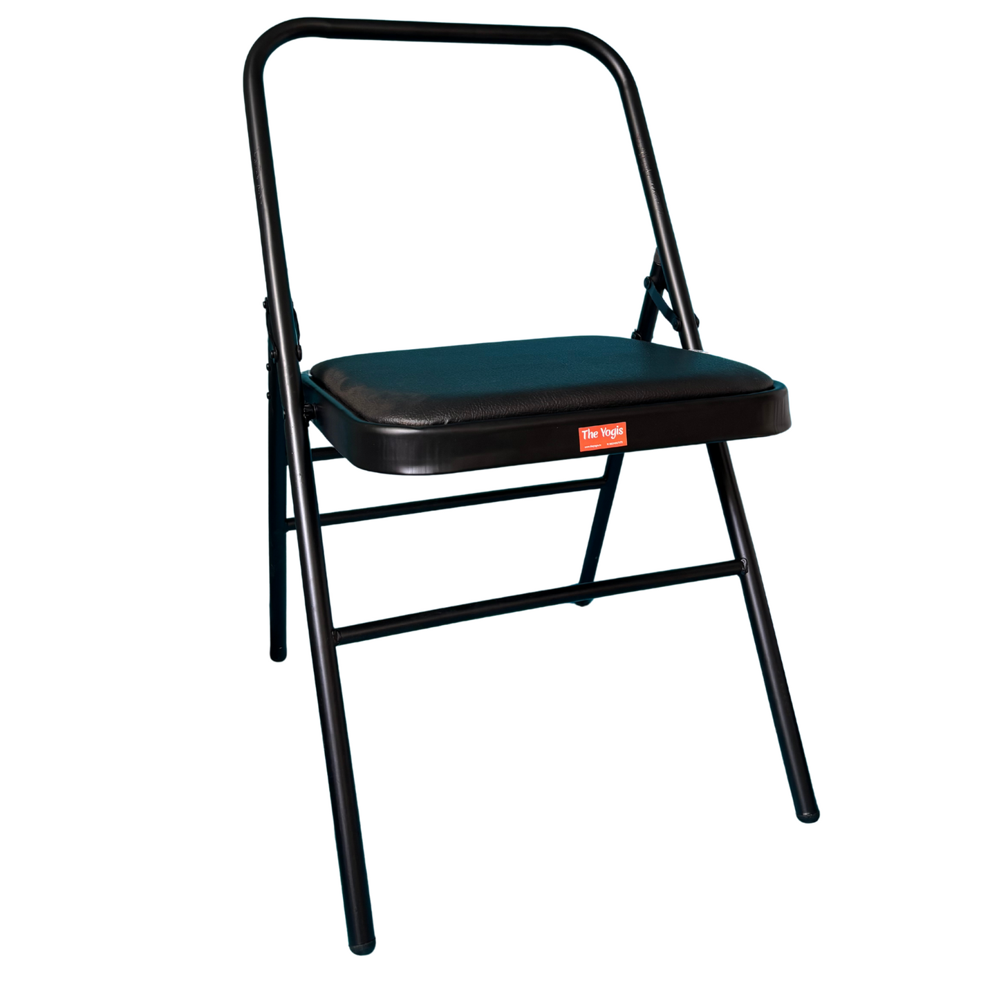 Iyengar Yoga Chair with Leather Cushion Seat | Black Color |