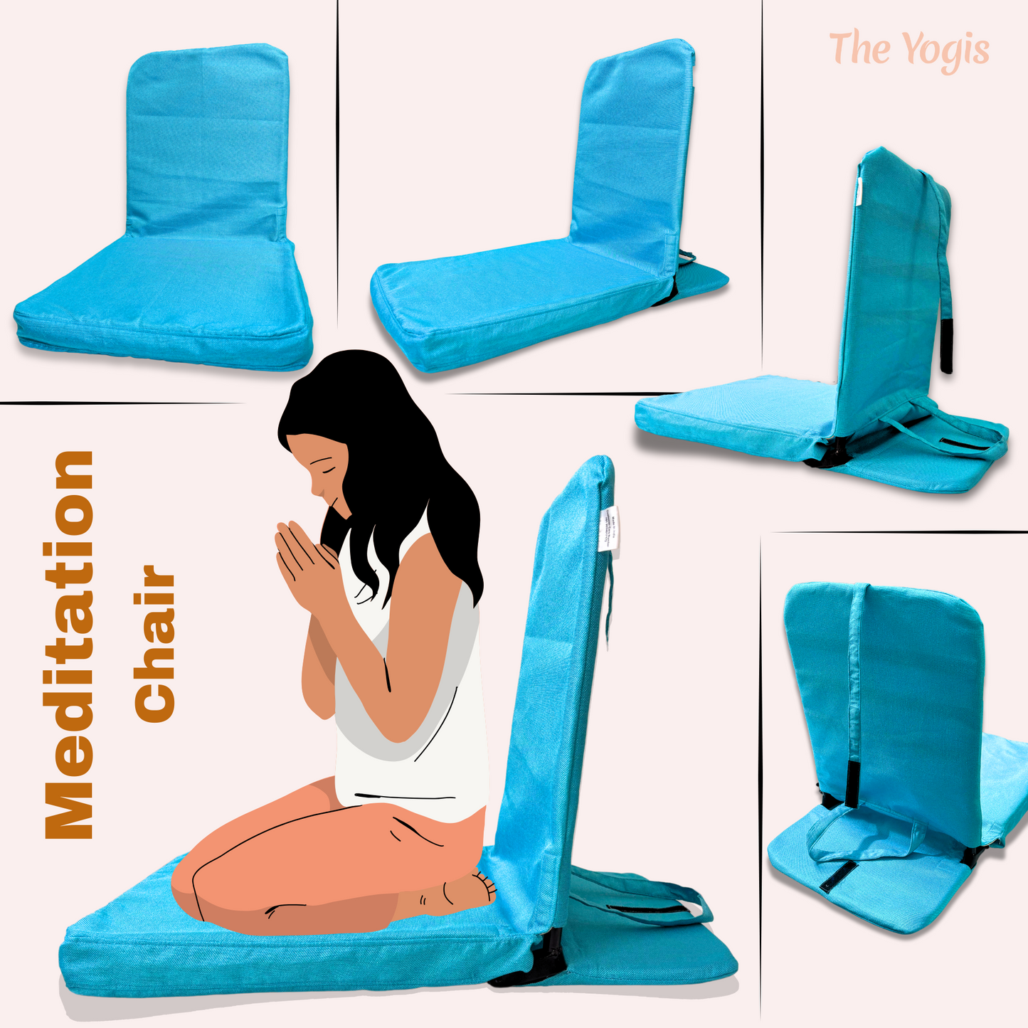 Meditation Seat Cushion - Foldable Portable Large Size