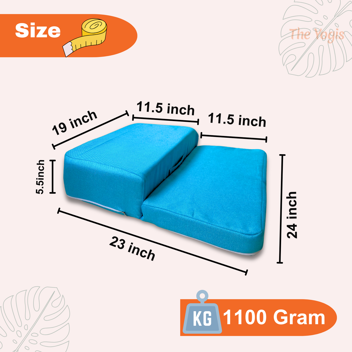 Meditation Seat Cushion - Foldable Portable Large Size Meditation