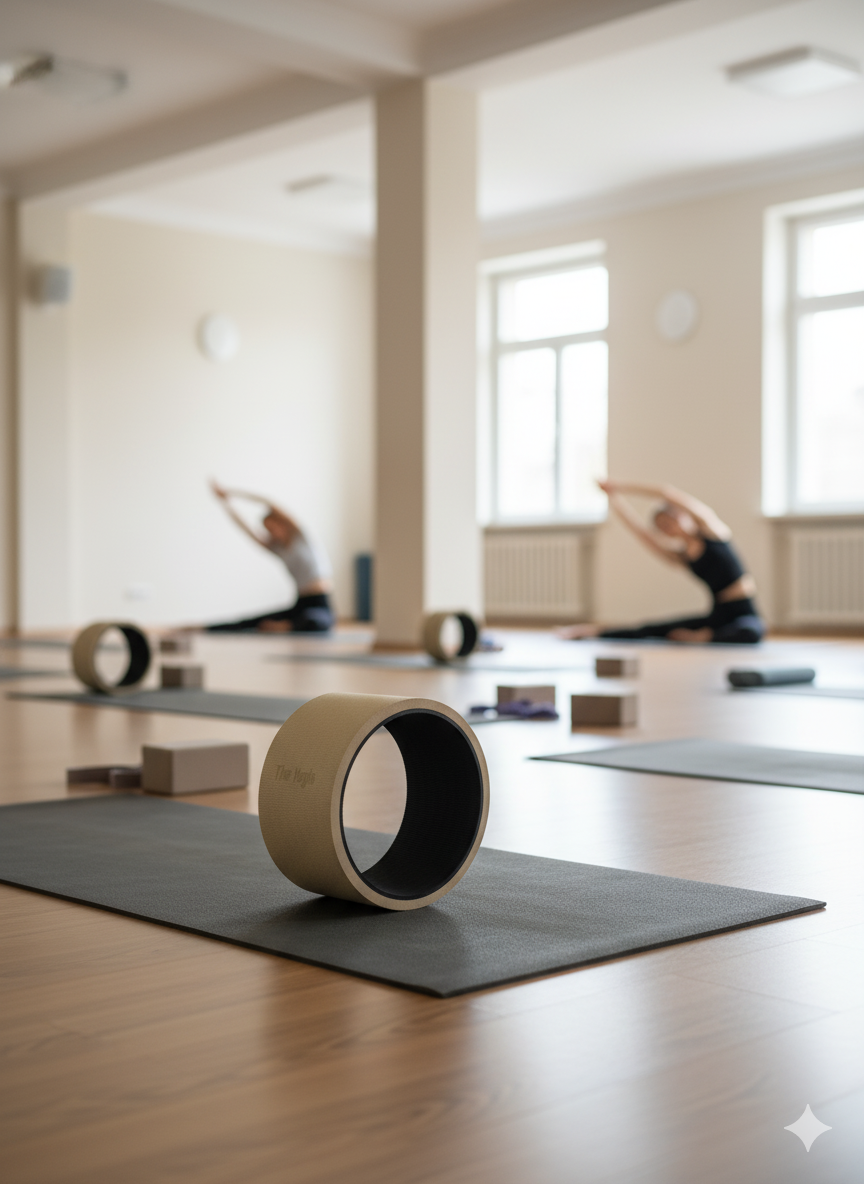 Yogis Yoga Wheel 13x6.5inch | Brown