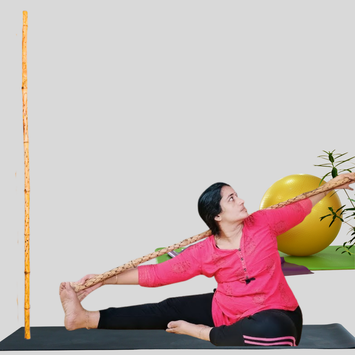 Bamboo Yoga Stick 6-Feet Long