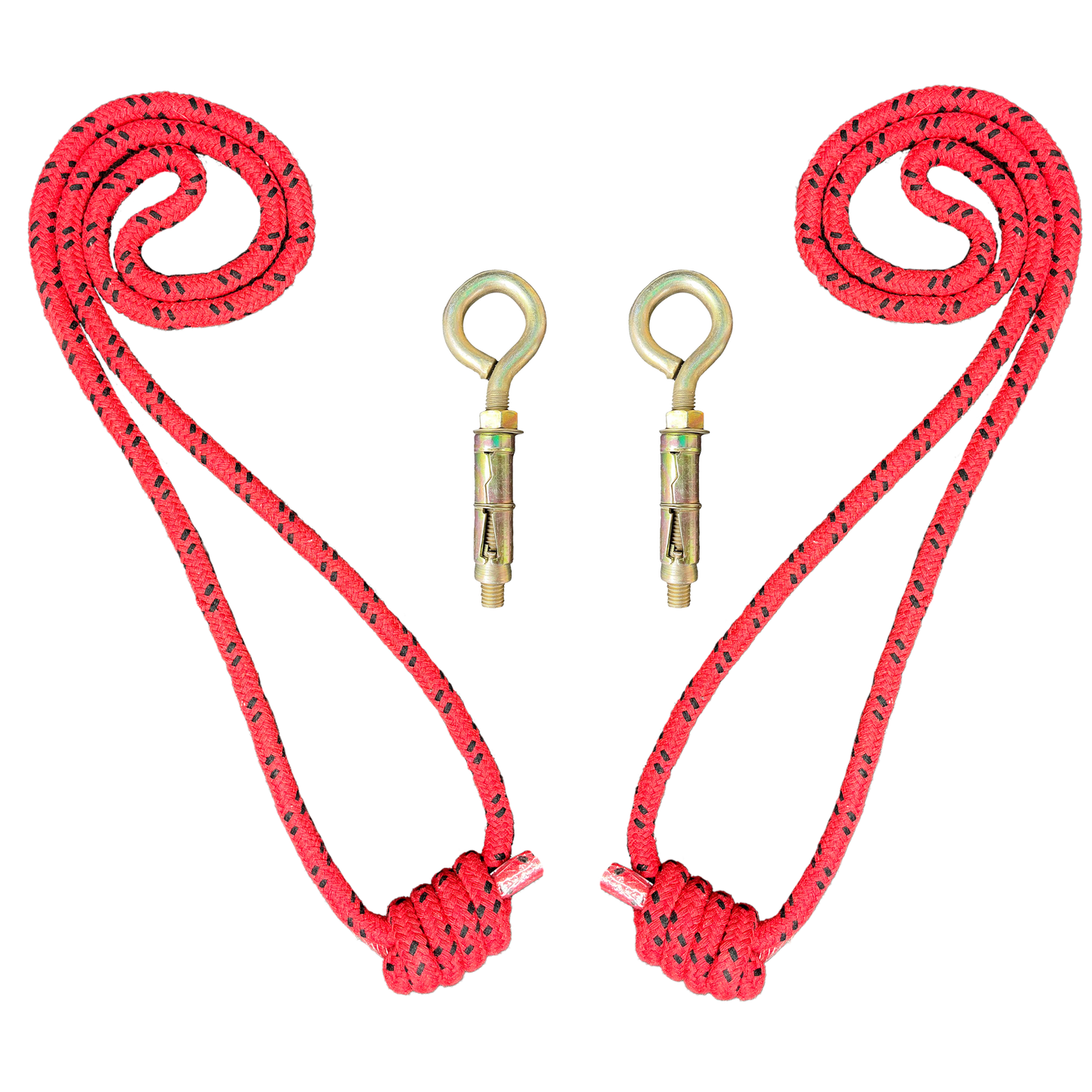Iyengar Yoga Anti-Gravity Wall Rope | Size- Long | Pc- 2 With 2 Wall Hook Fasteners