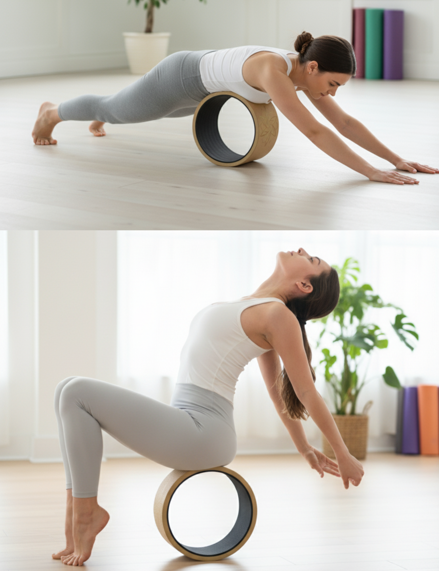 Yogis Yoga Wheel 13x6.5inch | Brown