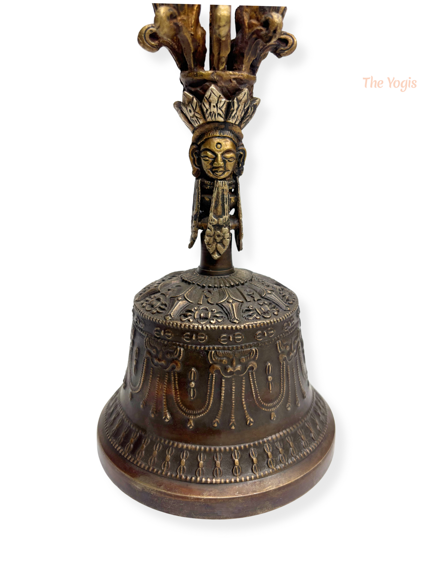 Tibetan Buddhist Meditation Om Bell and Dorje Set Handmade Vajra Dorje | Size - 9 inch |
