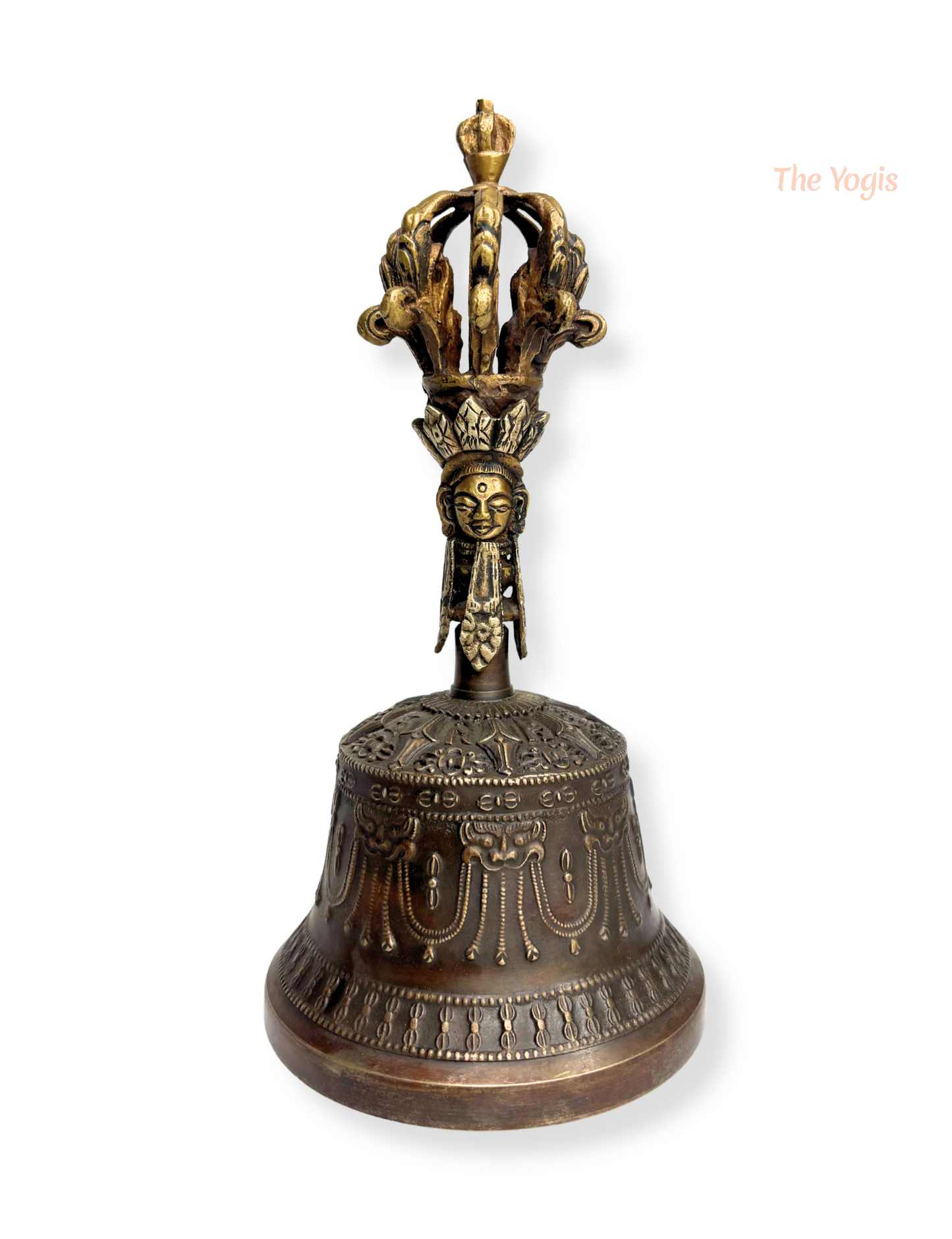Tibetan Buddhist Meditation Om Bell and Dorje Set Handmade Vajra Dorje | Size - 9 inch |