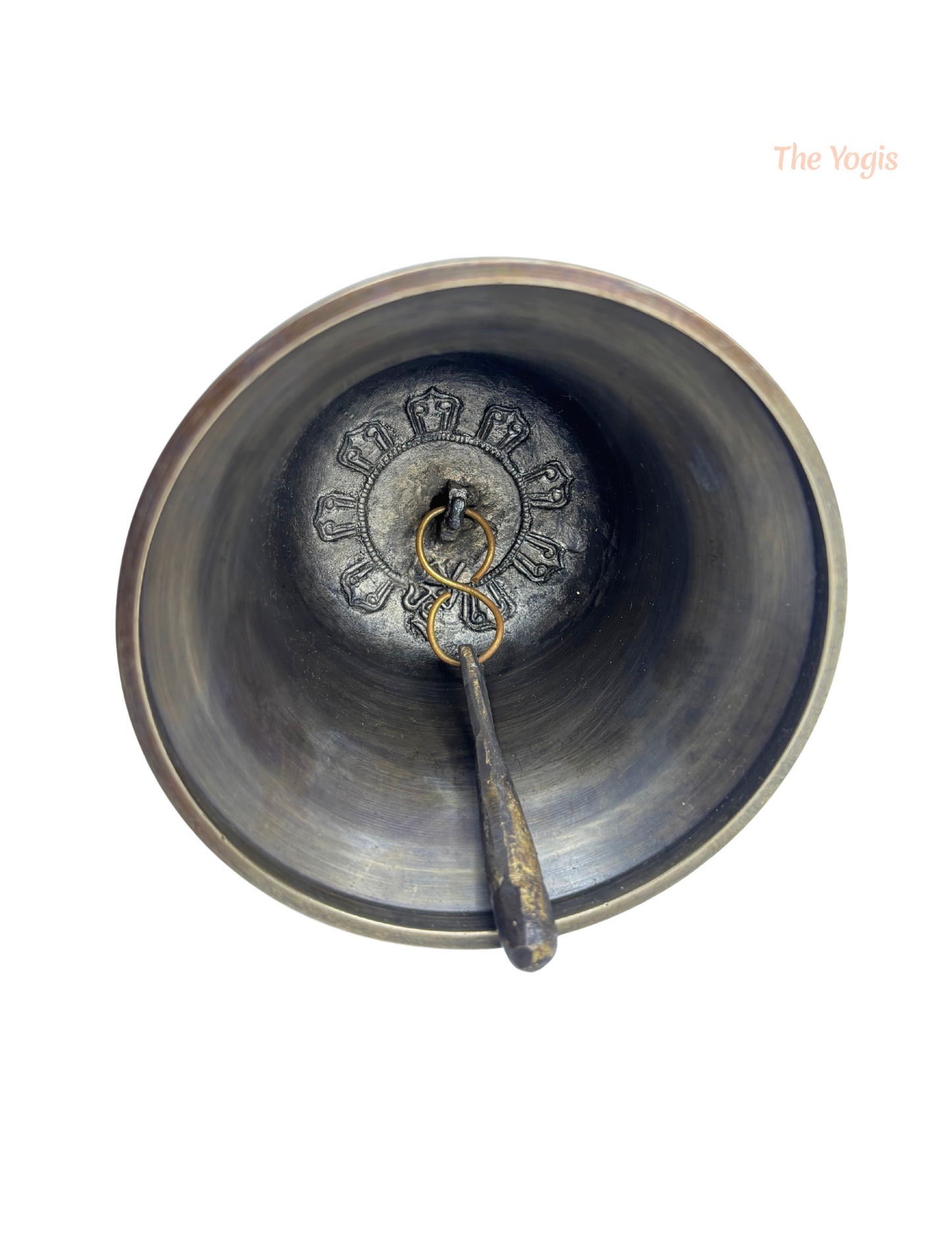 Tibetan Buddhist Meditation Om Bell and Dorje Set Handmade Vajra Dorje | Size - 7.9 inch |