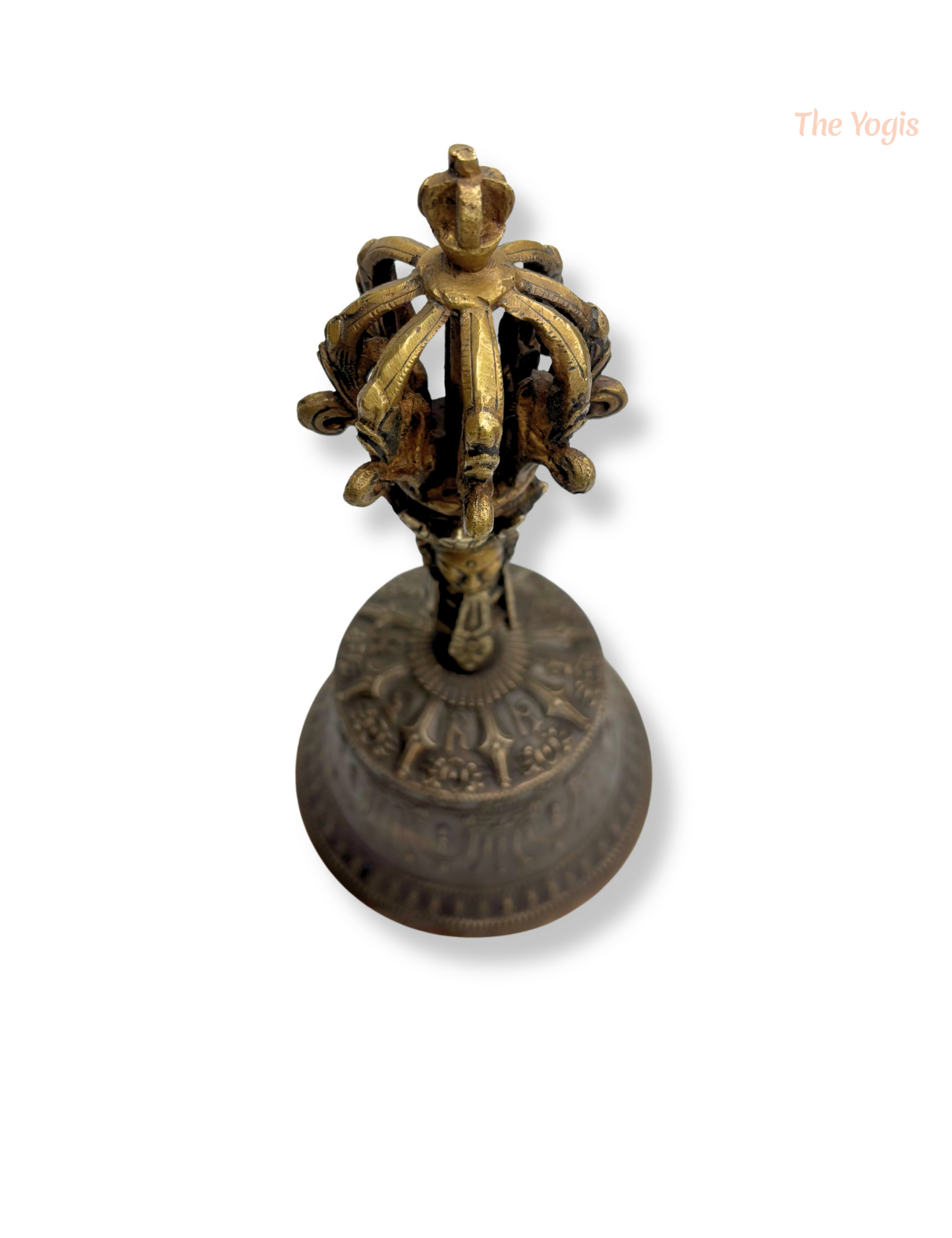 Tibetan Buddhist Meditation Om Bell and Dorje Set Handmade Vajra Dorje | Size - 7.9 inch |