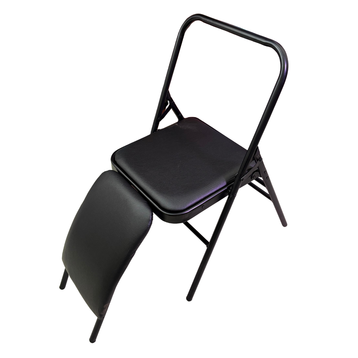Yogis Foldable Iyengar Yoga Chair With Lumbar Support