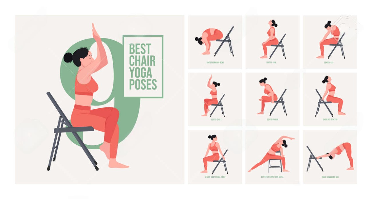 Iyengar Yoga Chair Plain | Black | Double Pipe