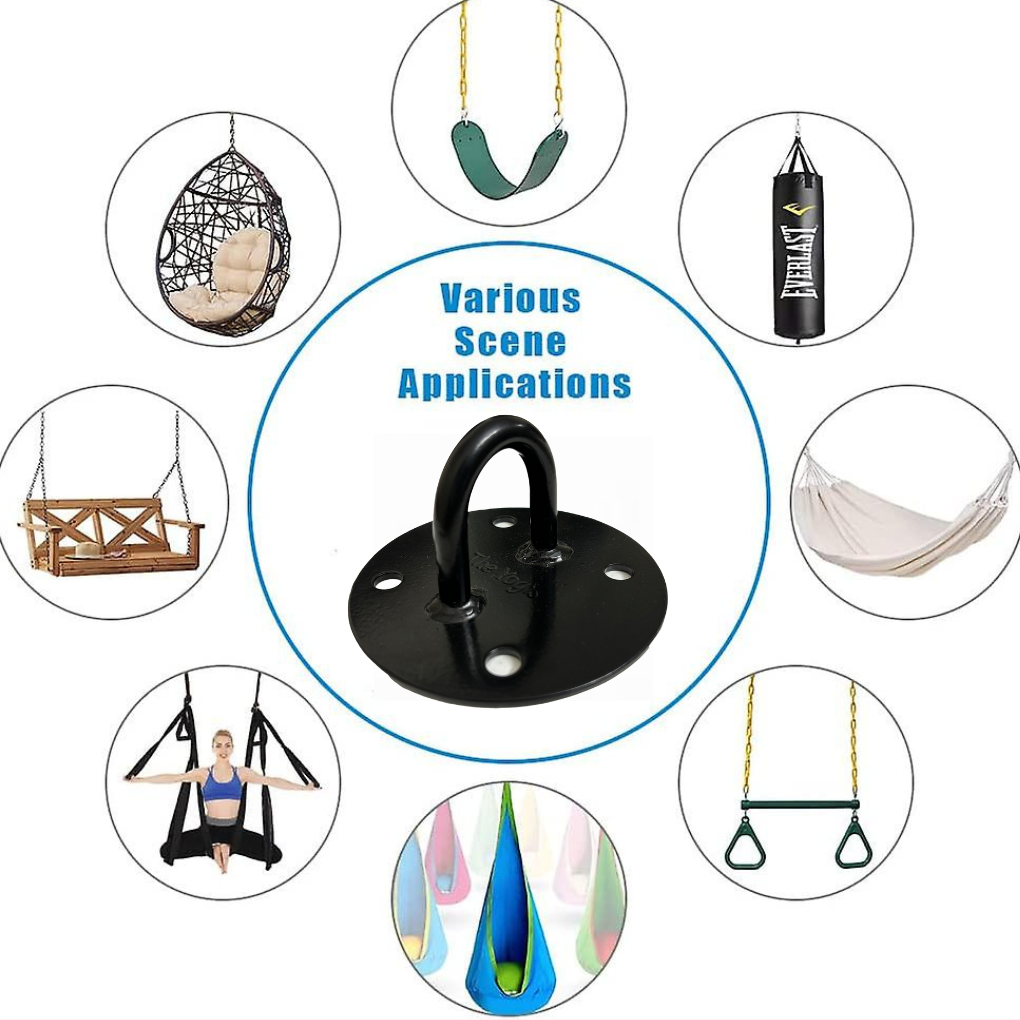 Wall and Ceiling Mount Bracket for Aerial Yoga & Iyengar Yoga Wall Ropes | Pc - 2