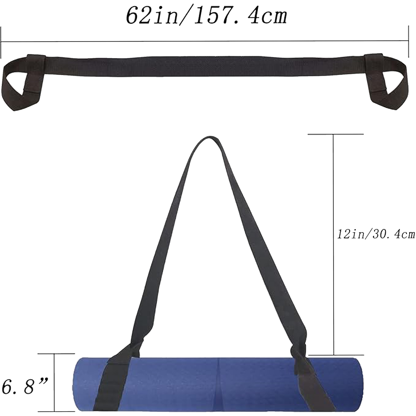 Mat Belt Cotton | Fit for 4 mm to 8 mm Yoga mat |