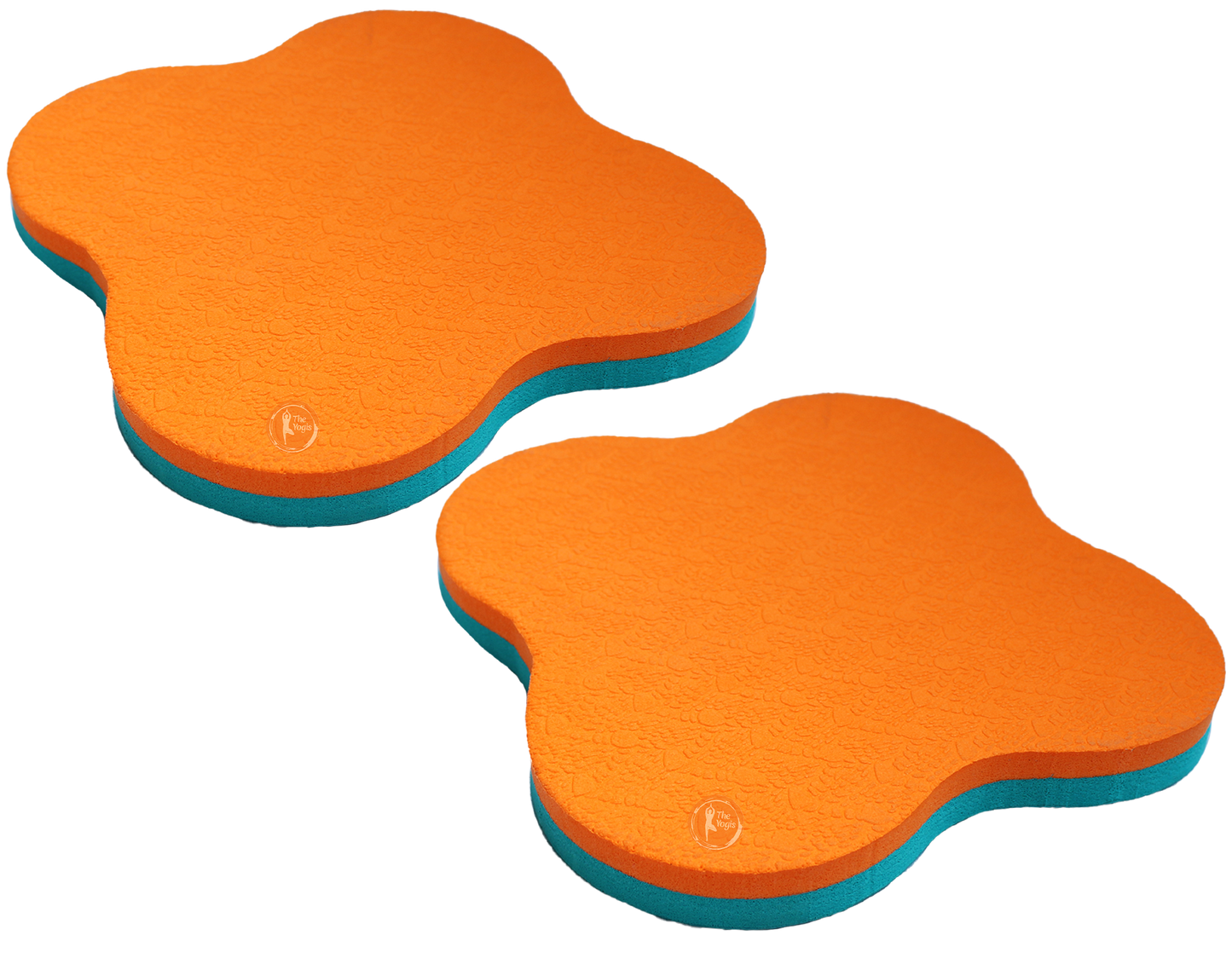 Knee & Elbow Cushion Pad - Aqua Orange | Set of 2 |