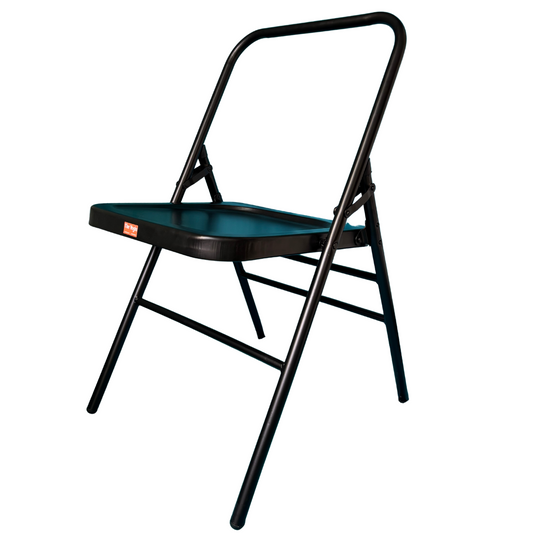 Iyengar Yoga Chair Plain | Black | Double Pipe