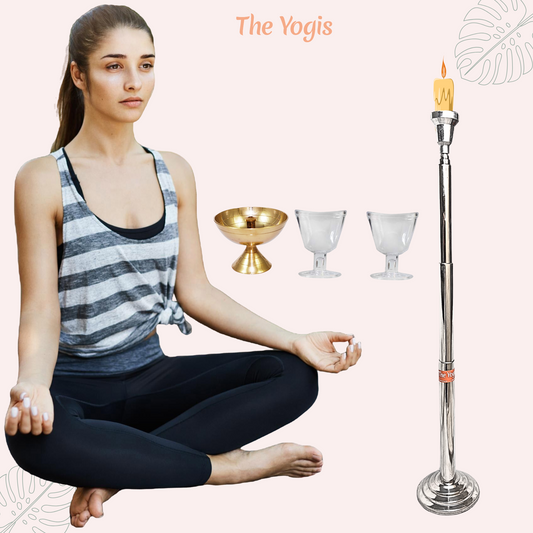 Trataka Premium Steel Candle Stand