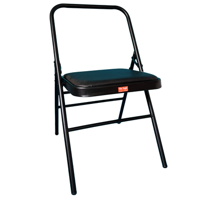 Iyengar Yoga Chair with Leather Cushion Seat | Double Pipe |