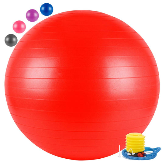 Gym Ball Anti Burst Exercise Ball with Foot Pump for Yoga Workout | 65Cm |