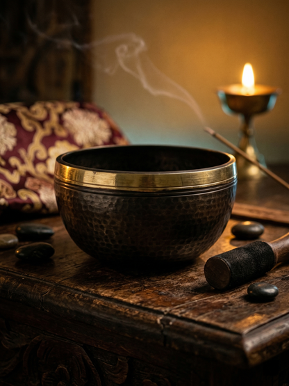 Antique Bronze Singing Bowl
