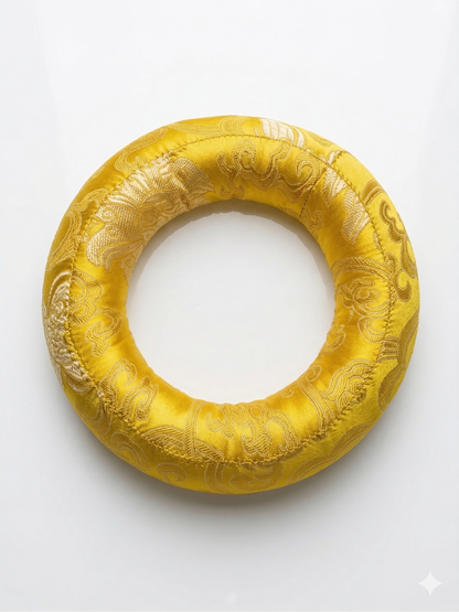 Singing Bowl Silk Ring Cushion