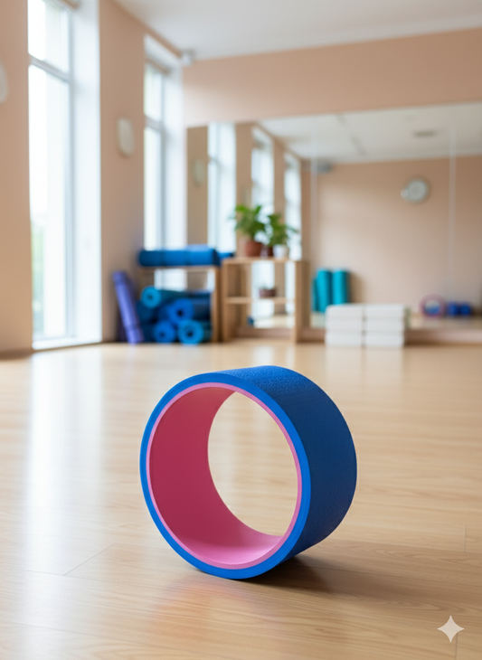 Yogis Yoga Wheel 13x6.5inch | Blue Pink |