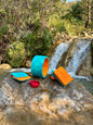 Yogis Yoga Wheel Combo Kit | Aqua + Orange |