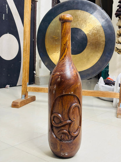 Sheesham Wood Mudgar with Om Hand Carving