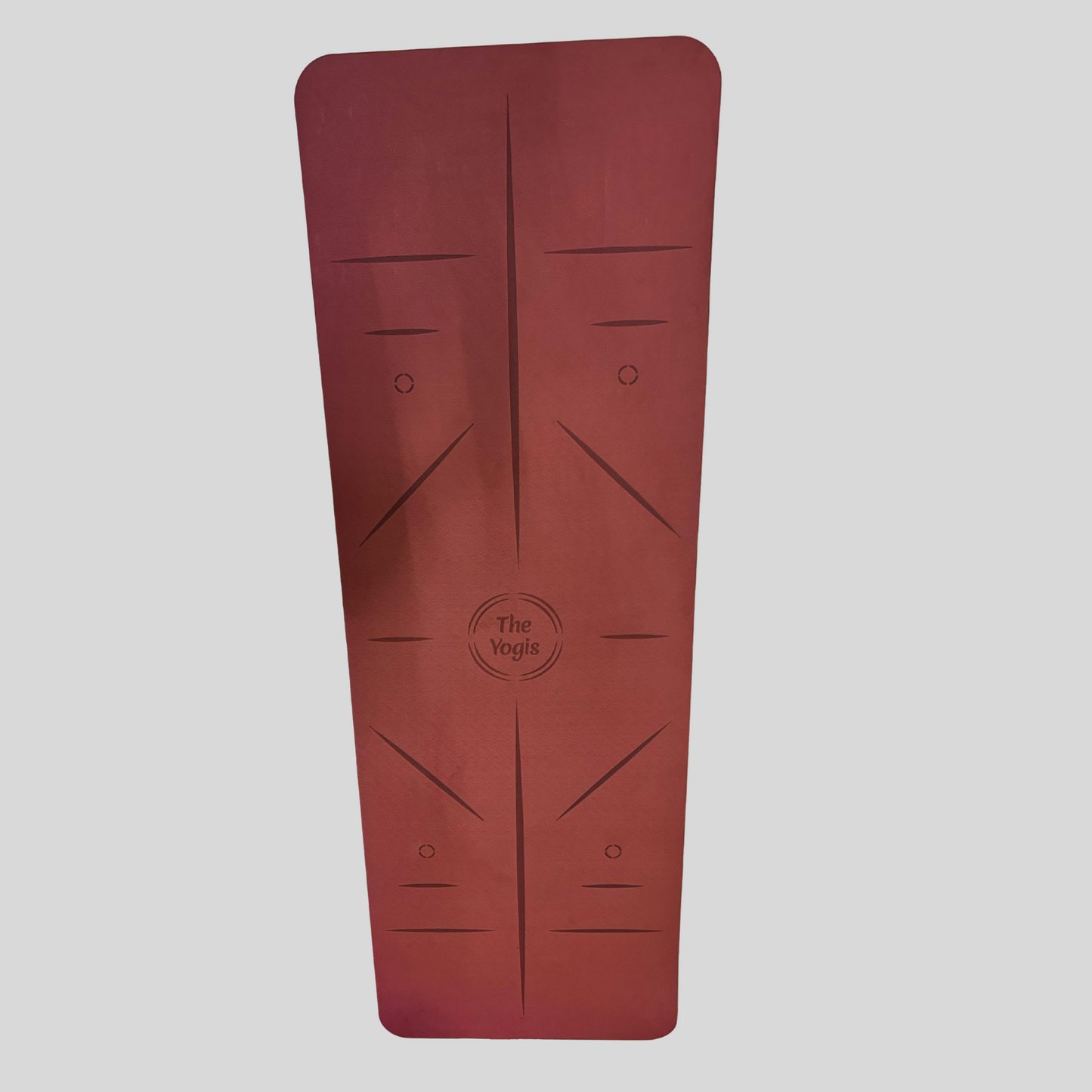 TPE Yoga Mat 6mm With Alignment | Color- Wine |