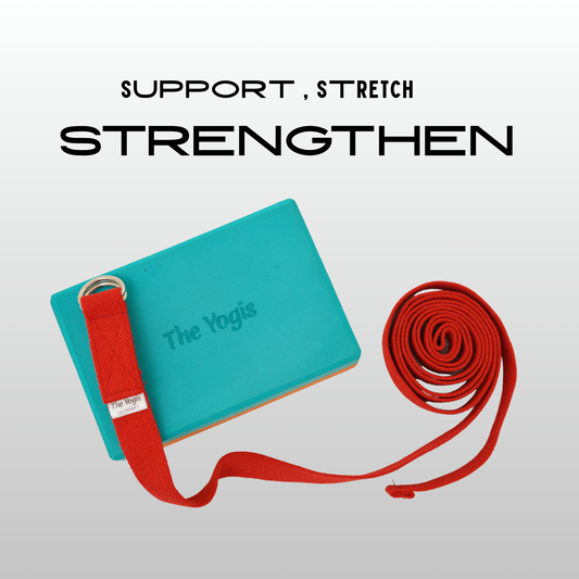 Yogis Yoga Wheel Combo Kit | Aqua + Orange |