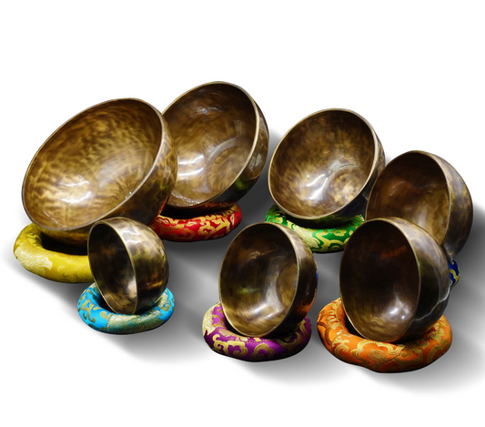 Full Moon Tibetan Handmade Singing Bowl | 6-10 Inch | Octave 3 | Meditation & Sound Healing