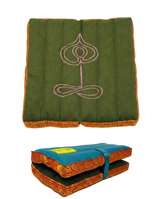 Foldable Cotton Meditation & Yoga Cushion