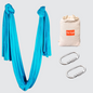 Silk Fabric Aerial Yoga Hammock 6x2.6mtrs | With 2Pcs  Carabiners | Sky Blue - Color