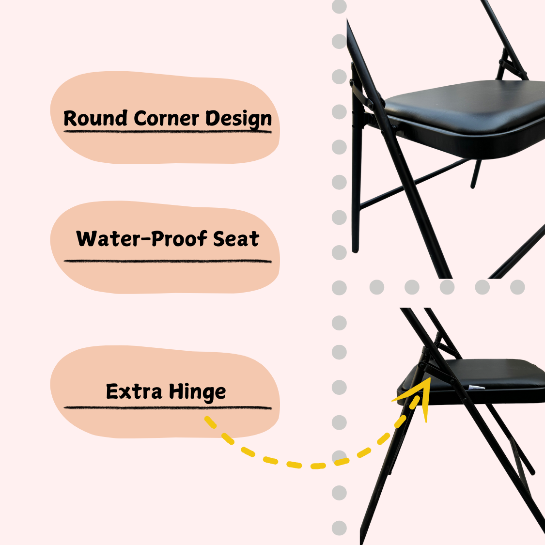 Iyengar Yoga Chair with Leather Cushion Seat