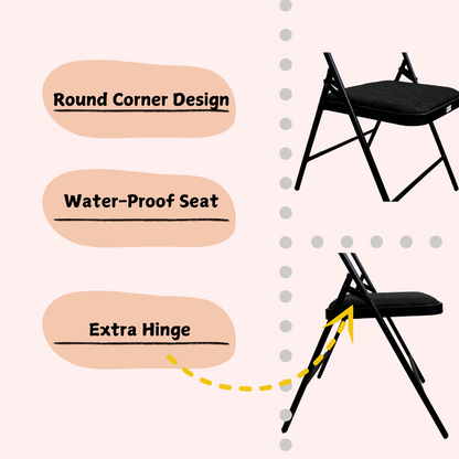 Iyengar Yoga Chair with Jute Cushion Seat | Black |