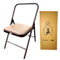 Iyengar Yoga Chair with Leather Cushion Seat