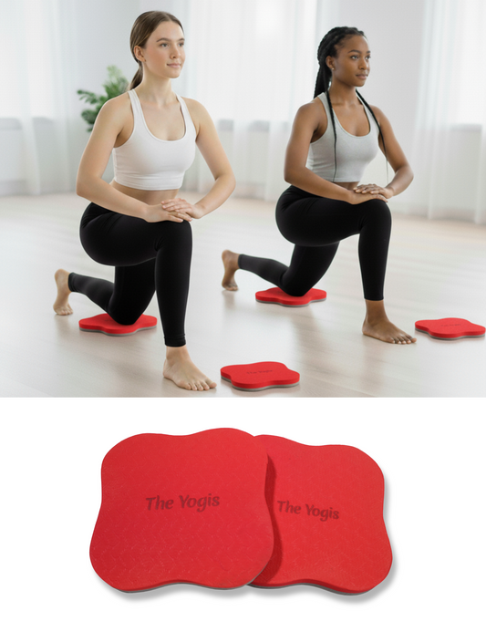 Knee & Elbow Cushion Pad - Red+Grey | Set of 2 |