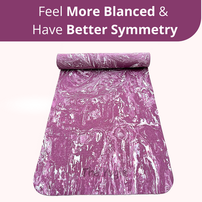 Yoga Mat  | Color-Marble Purple  | 6mm
