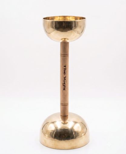 Double Singing Bowl with Handle ( Damaru )