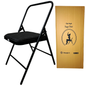 Iyengar Yoga Chair with Jute Cushion Seat | Black |