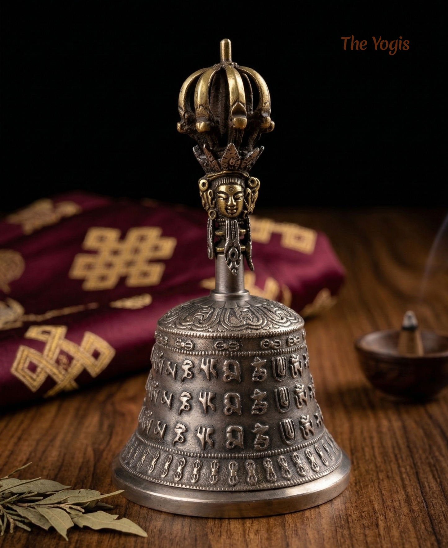Tibetan Buddhist Meditation Om Bell and Dorje Set Handmade Vajra Dorje | Size - 7 inch |