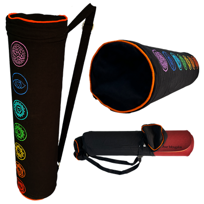7 Chakra Embroidery Cotton Carry Bag for Yoga Mat