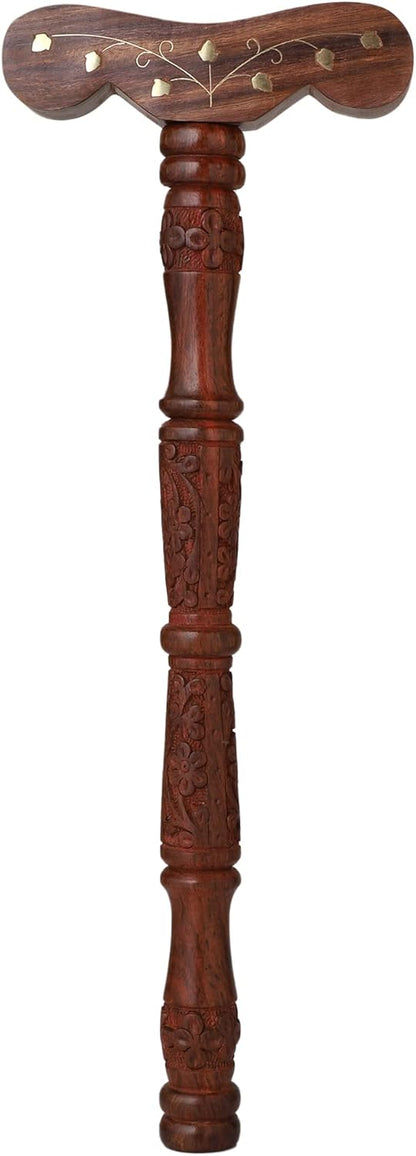 Wooden Yoga  Parnayam  Mala jaap Danda | Made of Sheesham Wood|