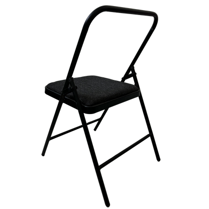 Iyengar Yoga Chair with Jute Cushion Seat | Black |