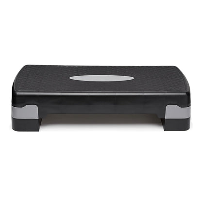 Aerobic Exercise Step Platform with Height Adjustment, Black