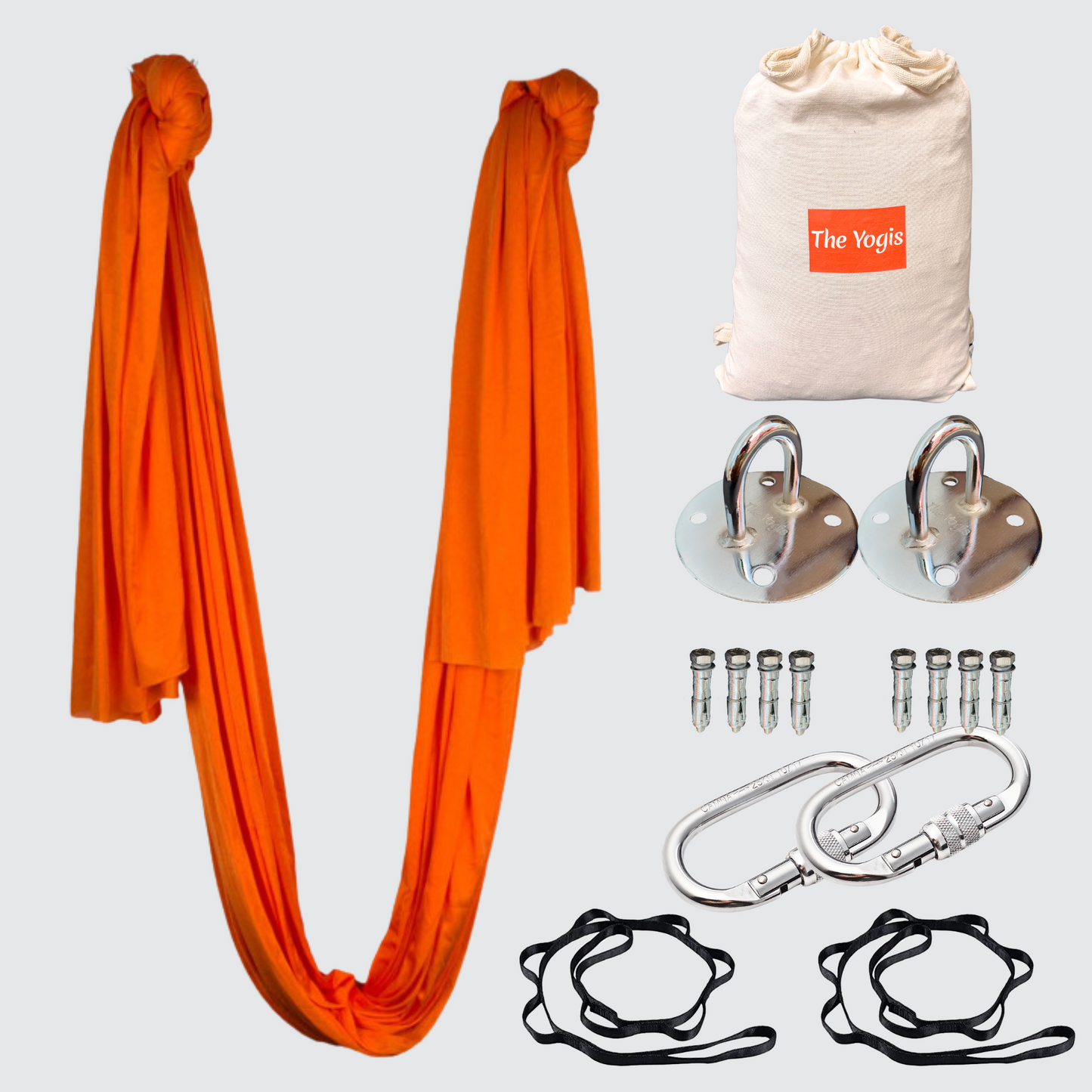 Aerial Yoga Hammock Full Kit |Silk Fabric |