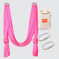 Aerial Yoga Hammock Kit |Silk Fabric | 2 Carabiners  | Pink