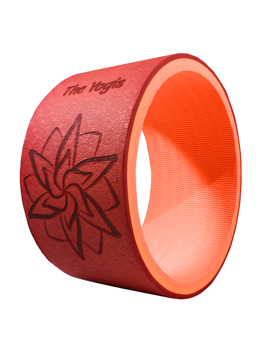 Yogis Yoga Wheel 13x6.5inch | Wine Peach