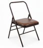 Iyengar Yoga Chair with Leather Cushion Seat | Brown Color |