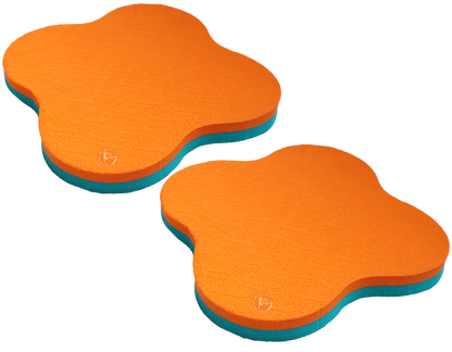 Knee & Elbow Cushion Pad - Aqua Orange | Set of 2 |