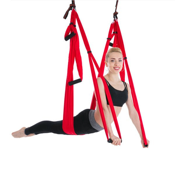 Yoga Trapeze – Yoga Swing/Sling/Inversion Tool | Lycra Fabric | – The Yogis