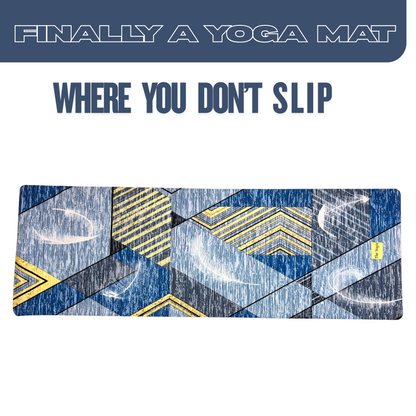 Suede Natural Rubber Yoga Mat And Carry Strap 4mm