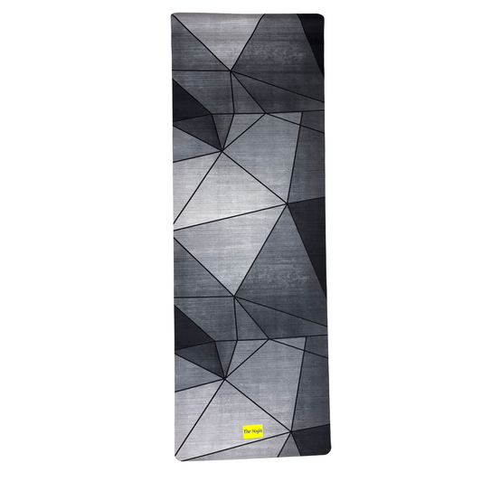 Suede Natural Rubber Yoga Mat And Carry Strap 4mm